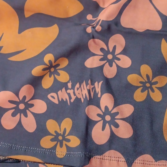 Dolls Kill × O. Mighty Mocha Brown Hibiscus Floral Skirt (M) - Picture 3 of 8